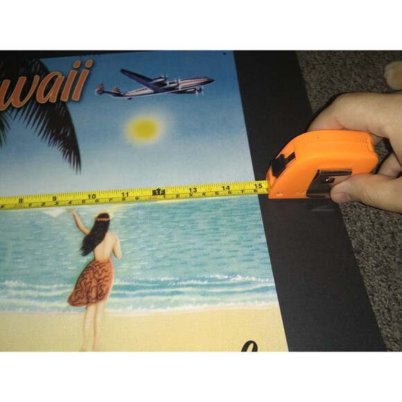 Fly To Hawaii Magic Isles of the Pacific Island Beach Life Metal Tin Sign 12x15" - Picture 3 of 3